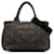 Bolso satchel de mezclilla con logo Canapa negro de Prada Juan Paño  ref.1240940
