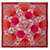 Hermès Hermes Pink Jeu des Omnibus Remix Silk Foulard Soie Tissu Rose Rouge  ref.1240957