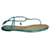 Rene Caovilla René Caovilla Crystal-Embellished Flat Sandals In Turquoise Satin  ref.1240975