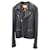 GUCCI Black Embroidered Crystal upperr Bomber Leather Jacket  ref.1241032