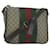 GUCCI GG Supreme Web Sherry Line Shoulder Bag PVC Beige Red 145844 auth 65710  ref.1241263