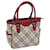 BURBERRY Nova Check Hand Bag Beige Red Auth 65960 Cloth  ref.1241264