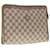 GUCCI GG Supreme Clutch Bag PVC Beige 97 01 038 Auth yk10505  ref.1241296