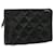 CHANEL Pouch Patent Leather Black CC Auth bs11896  ref.1241403