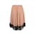 Red Valentino Lace Trimmed Tulle Skirt Pink Polyamide  ref.1241415