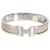 Hermès Marron Glacé Enamel Palladium Clic H Bracelet  ref.1241424