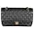 Timeless Bolsa Chanel Black Acolchoado Caviar Médio Clássico Forrado com Aba Preto Couro  ref.1241495