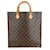 Louis Vuitton Monogram Canvas Sac Plat Brown Cloth  ref.1241497