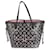 Louis Vuitton Lona con monograma negro y rosa Fall For You Neverfull MM Lienzo  ref.1241516