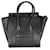 Luggage Céline Bolso tote con microequipaje de piel de becerro Drummed en negro Celine Cuero  ref.1241536
