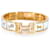Hermès Clic H Couvertures et Tenues de Jour Bangle, yellow gold plated  ref.1241567