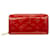 Louis Vuitton Zippy Wallet Cuir vernis Rouge  ref.1241573