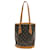 Louis Vuitton Bucket PM Brown Cloth  ref.1241649