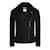 Chanel Veste de moto noire avec logo CC Laine  ref.1242004