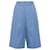 Joseph Tara knee length culotte shorts Blue Linen  ref.1242134