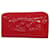 Portafoglio Zippy Louis Vuitton Rosso Pelle verniciata  ref.1242140
