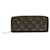 Louis Vuitton Portefeuille clemence Brown Cloth  ref.1242149