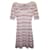 M Missoni Wave Stripe Kleid aus weißer Viskose Polyester  ref.1242316