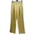 Autre Marque LES COYOTES DE PARIS  Trousers T.fr 36 Linen Green  ref.1242466