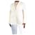 Anine Bing Cream padded-shoulder wool blazer - size L  ref.1242508