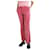 Etro Pantaloni svasati in velluto a coste rosa - taglia UK 8 Cotone  ref.1242511