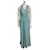 Jenny Packham Robe de soirée turquoise sertie de bijoux Polyester Satin  ref.1242522