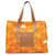 Borsa shopper in tela stampata Loewe Orange x Paula's Ibiza Arancione Panno  ref.1242537