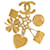 Chanel Gold Icon Charms Pin Brooch Golden Metal Gold-plated  ref.1242544
