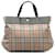 Burberry Brown House Check Tote Bag Beige Cloth Cloth  ref.1242551