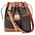 Céline Celine Sac Seau Bucket Drawstring Bag with Pochette Brown Cloth  ref.1242577