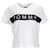Tommy Hilfiger Kurzes Damen-T-Shirt mit Logo Weiß Baumwolle  ref.1242603