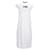 Tommy Hilfiger Vestido sin mangas con estampado de logo para mujer en algodón blanco  ref.1242654
