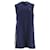 Tommy Hilfiger Vestido acampanado con logo y cinta para mujer en poliéster azul marino  ref.1242655