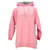 Vestido feminino Tommy Hilfiger com capuz e logotipo Boyfriend Fit em algodão rosa  ref.1242671
