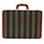 Fendi Vintage Leather & Striped Fabric Briefcase Multiple colors  ref.1242688