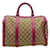 Gucci Borsa Boston Joy media in tela con monogramma marrone e rosa Multicolore Pelle  ref.1242729