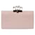 Alexander Mcqueen Clutch aus mattem Leder mit Krokodilprägung und Totenkopf Pink  ref.1242758