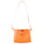 Salvatore Ferragamo Tote cuadrado Saffiano Naranja Cuero  ref.1242762