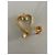 Escada Set Collana Grande Cuore e Spilla Dorata in Acciaio D'oro - vista 3