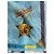 Fazzoletto vintage di Gianni Versace della collezione Hanky 51x53 Blu - vista 5