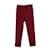 Hermès Pantalones de algodon Roja Algodón  ref.1242971