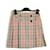 Minifalda de lana clásica a cuadros de Burberry talla EU36 UK6 US4. Beige  ref.1243063