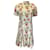 Autre Marque Emilia Wickstead Vestido de algodón de manga corta con estampado floral multicolor color marfil  ref.1243178