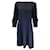 Autre Marque Lafayette 148 New York Navy Blue Abigail Finesse Crepe Dress in Royal Blue Polyester  ref.1243179