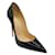 Christian Louboutin Sapatos pretos com bico fino e patente Couro envernizado  ref.1243206