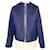 Fendi Black/Blue Reversible FF Motif Hooded Jacket Silk  ref.1243246