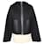 Fendi Black/Chaqueta reversible con capucha y motivo FF marrón Negro Seda  ref.1243248