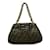 Braune kleine metallische Zucca Mia Hanbag-Handtasche von Fendi Leder  ref.1243310