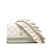 Wallet On Chain Weiße Chanel Romance Lammleder-Geldbörse mit Ketten-Umhängetasche  ref.1243312