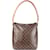 Looping Louis Vuitton Bolsa de ombro com monograma em lona Marrom  ref.1243320